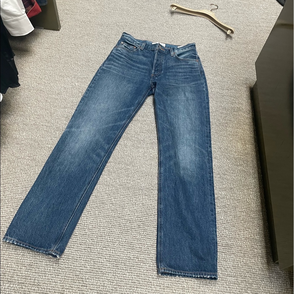 DENIM FORUM The Patti Mid Rise Straight 31L